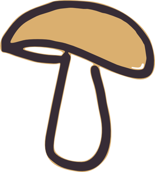 sliced mushroom clip art - photo #26