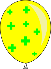 Yellow Ballon Clip Art
