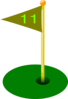 Golf Flag 11th Hole Clip Art