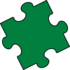 Green Puzzle Piece Clip Art