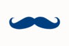 Blue Mustache Clip Art