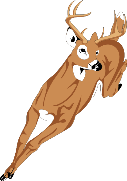 Running Deer Clip Art at Clker.com - vector clip art online, royalty