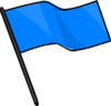 Blue Flag Clip Art