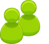 Two Green People Clip Art