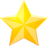 Shaded Yellow Star Clip Art