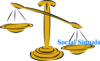 Unbalanced Scale Right Clip Art