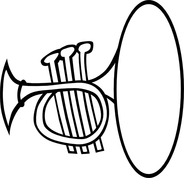 Silly Trumpet Clip Art at Clker.com - vector clip art online, royalty