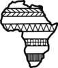 Africa Outline Complete 3 Clip Art