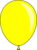 Yellow Baloon Clip Art