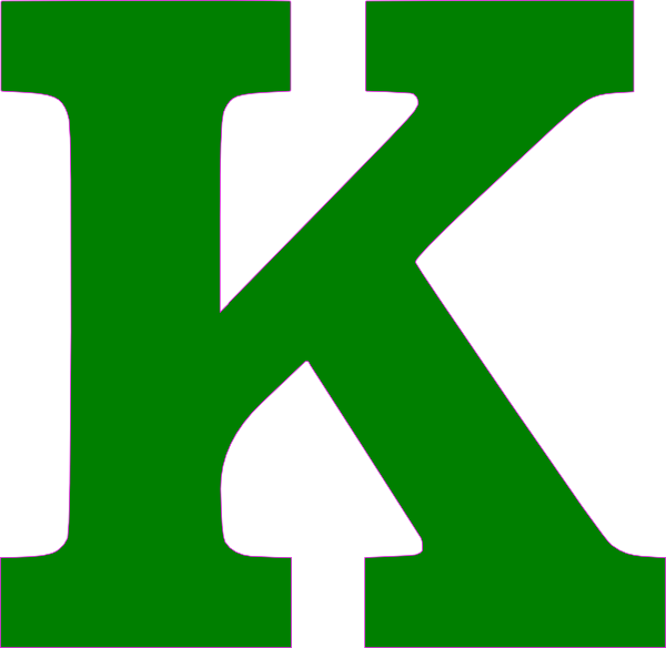 Single K Letter Green Clip Art at Clker.com - vector clip art online