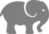 Pink Elephant Clip Art