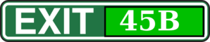 Exit 45b Clip Art