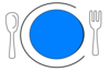 Plate Bleu Clip Art