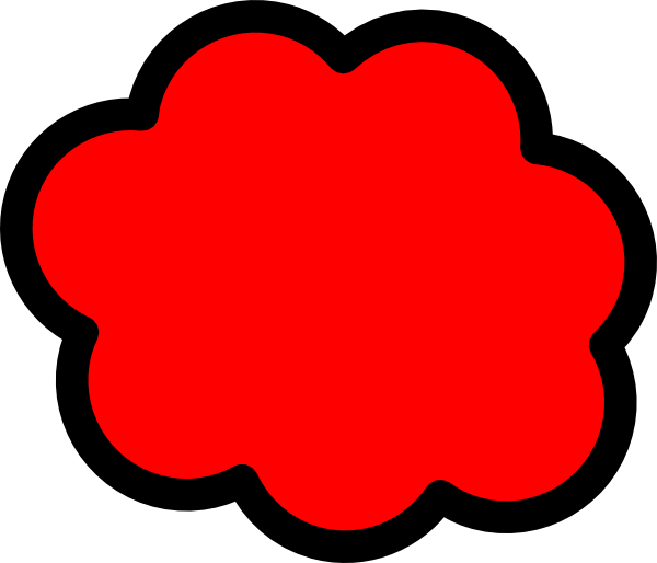 Red Cloud Clip Art at Clker.com - vector clip art online, royalty free