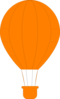 Orange Hot Air Balloon Clip Art