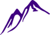 Purple Hill Clip Art