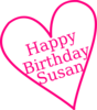 Happy Birthday Susan Clip Art