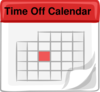 Time Off Calendar Clip Art