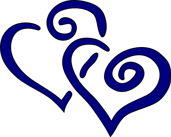 Blue Hearts Clip Art at Clker.com - vector clip art online, royalty