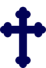 Navy Blue Cross Clip Art
