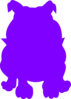 Purple Bulldog Clip Art
