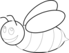 Bee-b W Clip Art