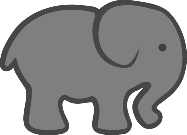 gray elephant free clip art - photo #15