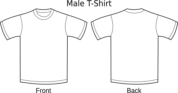 t shirt clipart black and white - photo #38