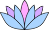 Lavender Lotus Flower Clip Art
