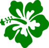 Hibiscus Green Clip Art