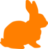 Orange Bunny Rabbit Clip Art
