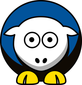 Sheep - Delaware Fightin Blue Hens - Team Colors - College Football Clip Art
