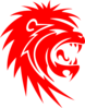 Roaring Red Lion Clip Art