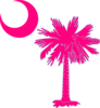 Sc Palmetto Tree Pink Clip Art