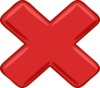 Red X Small Clip Art