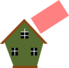 Coloring Bird House Clip Art