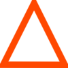 Orange Triangle Clip Art