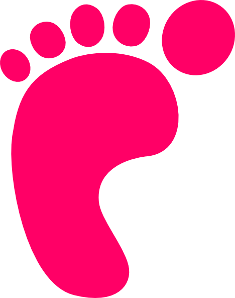 free baby girl footprint clipart - photo #26