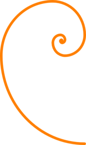 Fibonacci Spiral Blue Clip Art