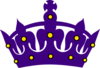Purple Crown With Gold Clip Art