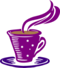 Star Coffee Purple Clip Art