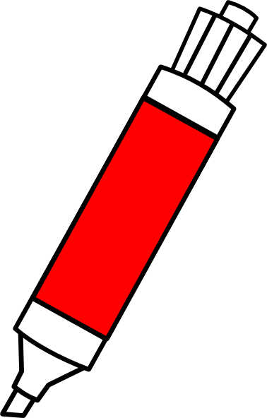 Red Dry Erase Marker Clip Art at Clker.com - vector clip art online