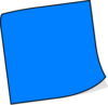 Blue Sticky Note Clip Art