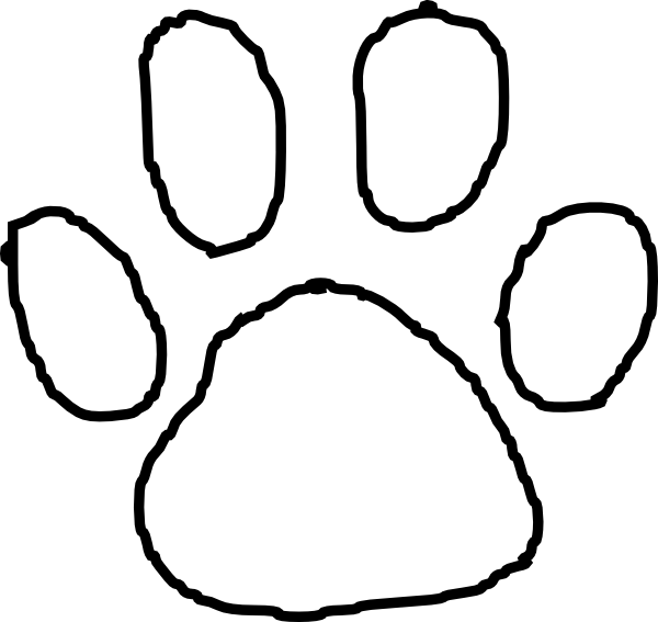 Tiger Paw Print Outline Clip Art At Vector Clip Art Online