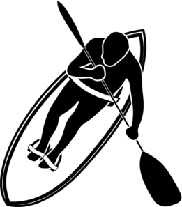 Paddle Surfer  Clip Art