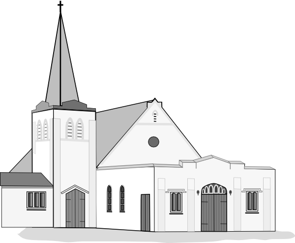 free black and white clip art for churches - photo #15