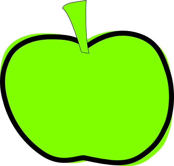 Green Apple Clip Art at  - vector clip art online, royalty free &  public domain