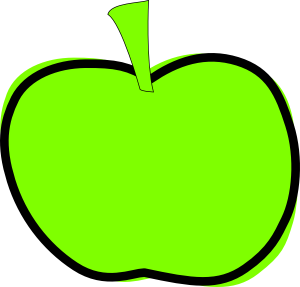 clipart green apple - photo #16