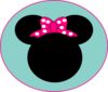 Pink Mouse Bow Clip Art