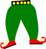 Elf Pants With Shoes Clip Art